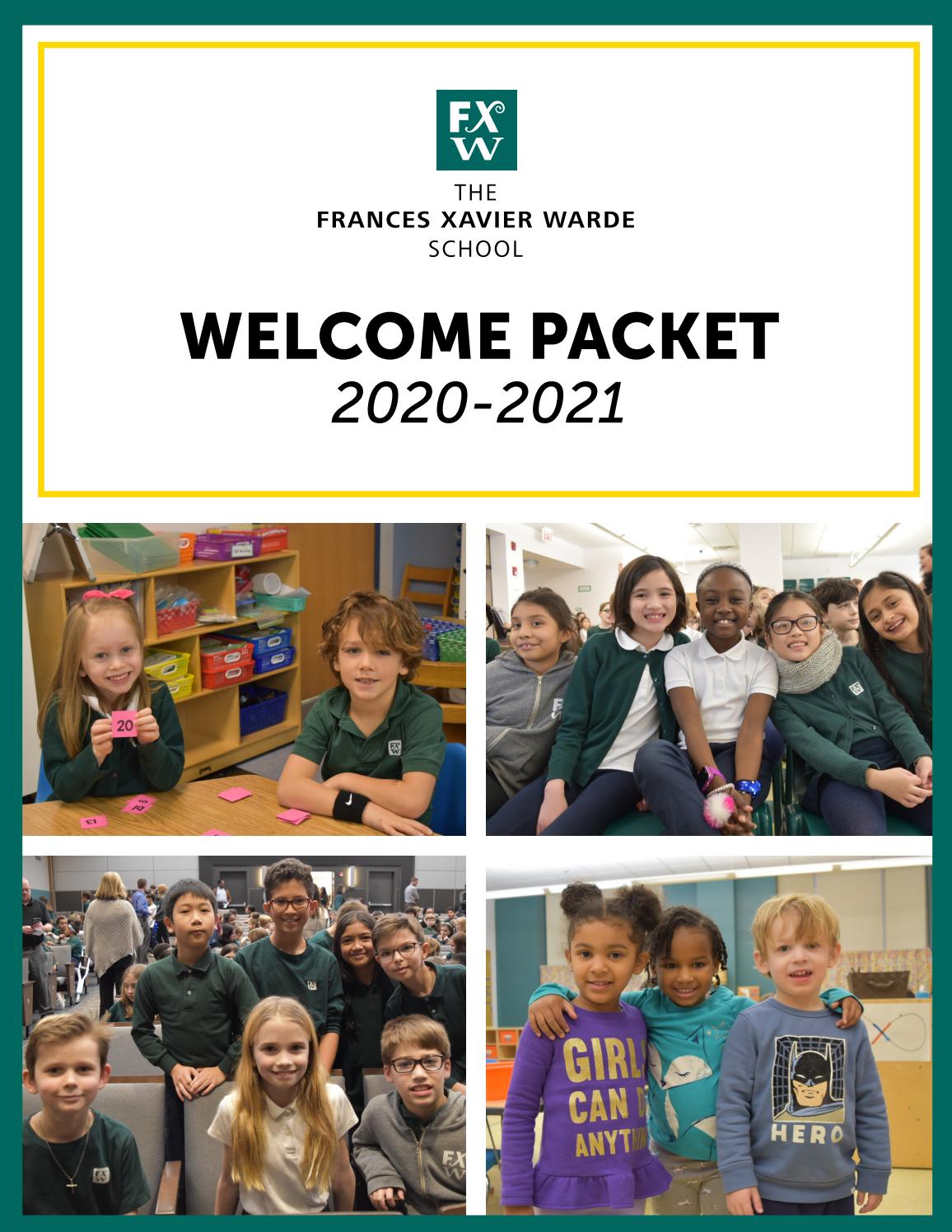 FXW Packet 20202021 by The Frances Xavier Warde School Issuu
