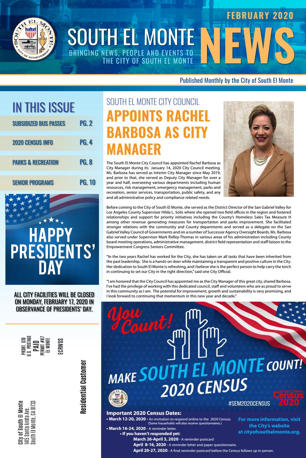 South El Monte News February 2020 by cityofsouthelmonte org Issuu