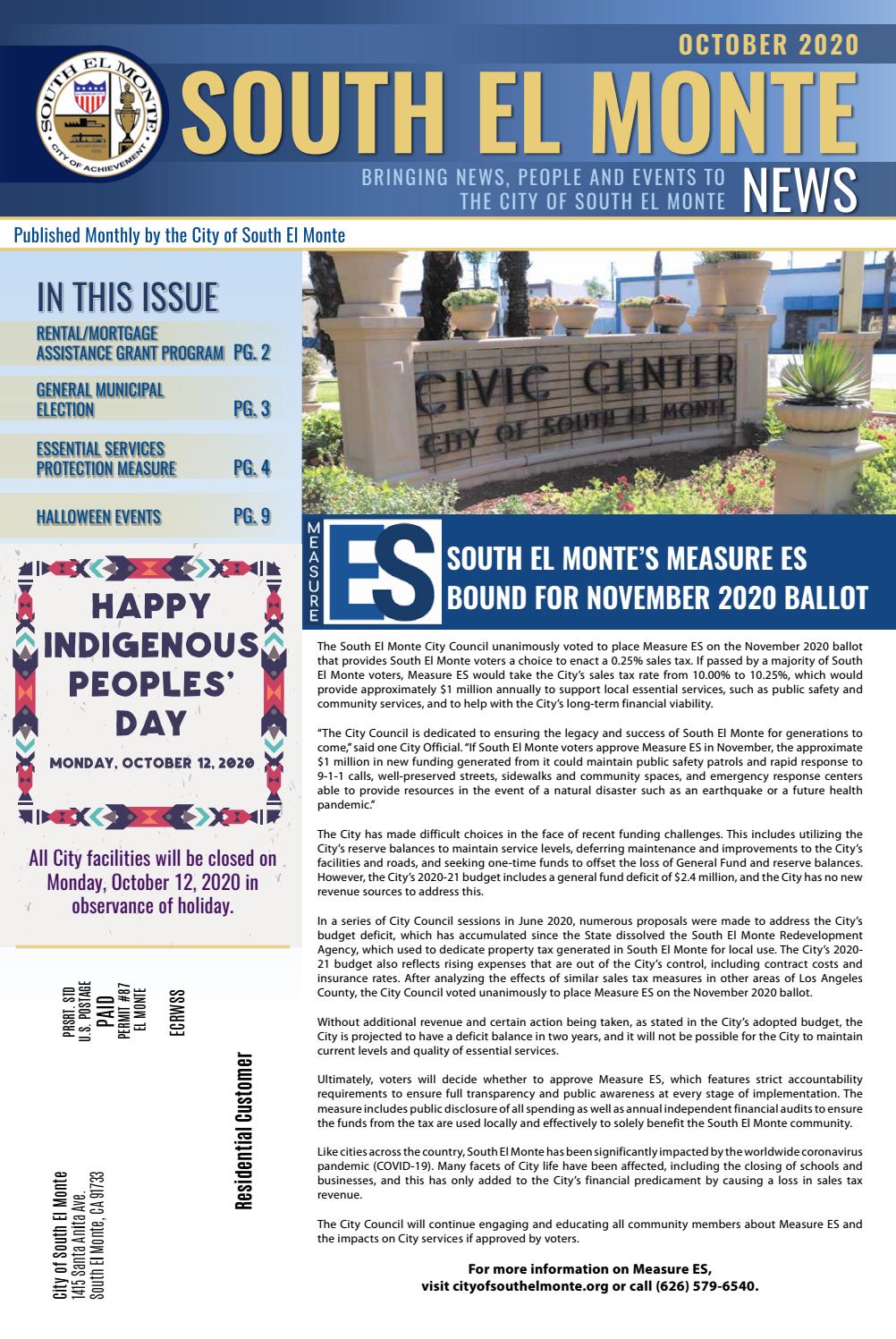South El Monte News October 2020 by Issuu