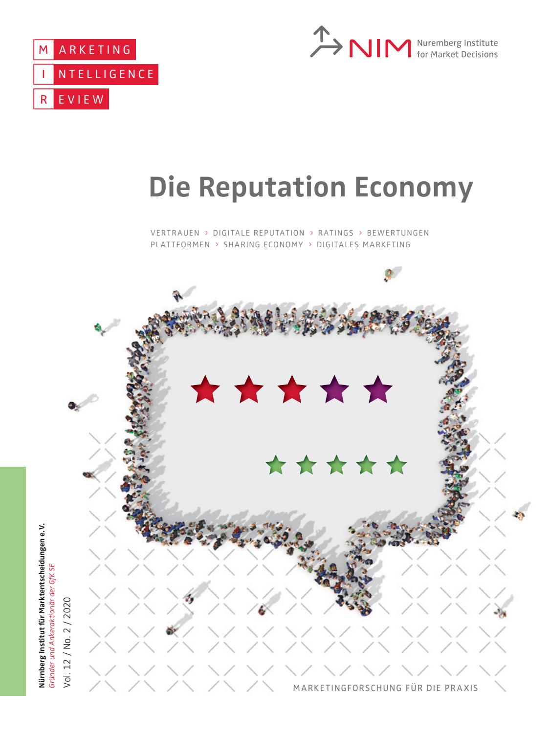 Die Reputation Economy Vol 12 No 2 By Nim Marketing Intelligence Review Issuu