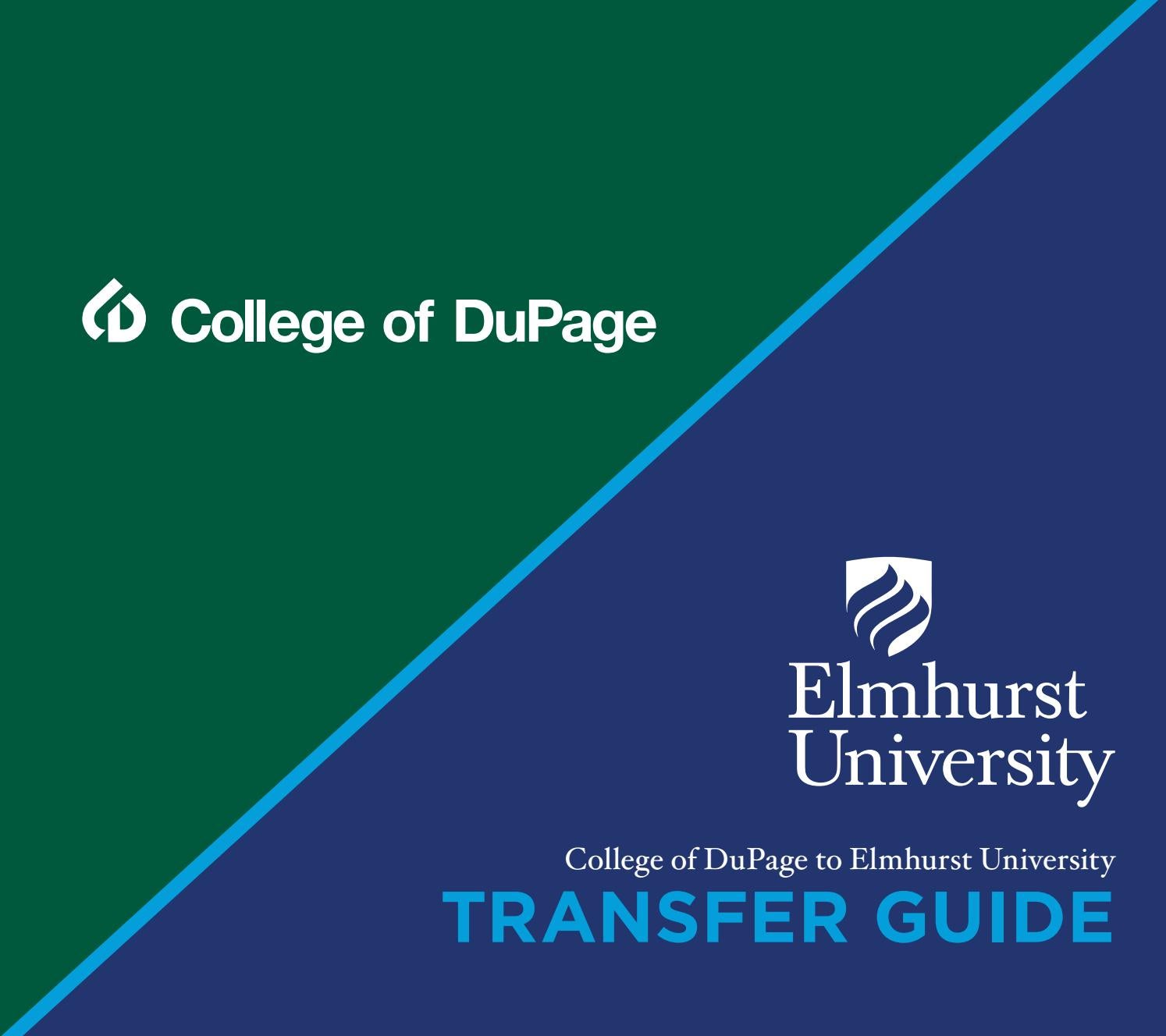 College of DuPage to Elmhurst University Transfer Guide 20212022 by