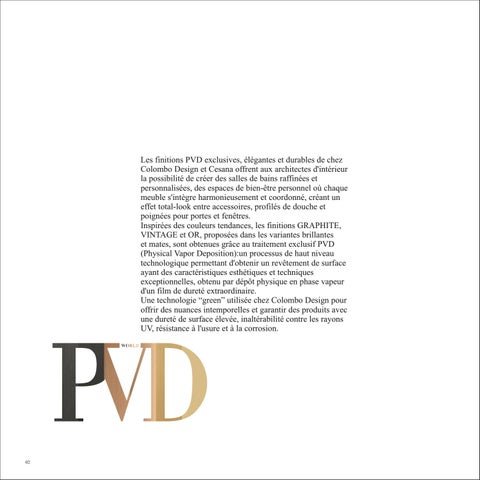 Colombo Design S.p.A. 家具目录 · PVD World Colombo Design - Cesana | Français 第 4 页