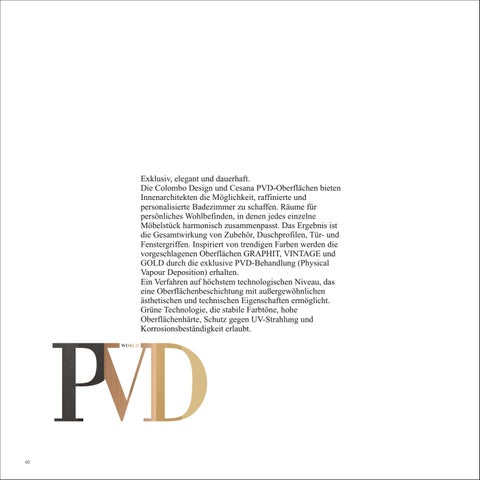 Colombo Design S.p.A. 家具目录 · PVD World Colombo Design - Cesana | Deutsche 第 4 页
