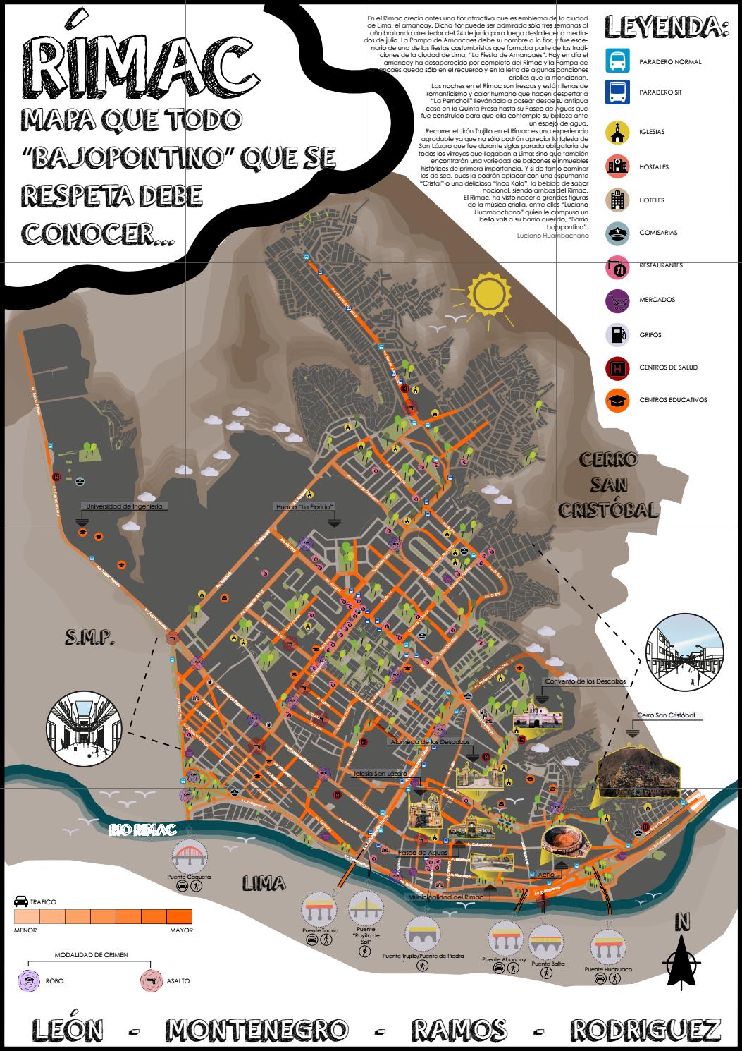 MAPA TURISTICO DEL DISTRITO DEL RIMAC _ by jime.lepaul