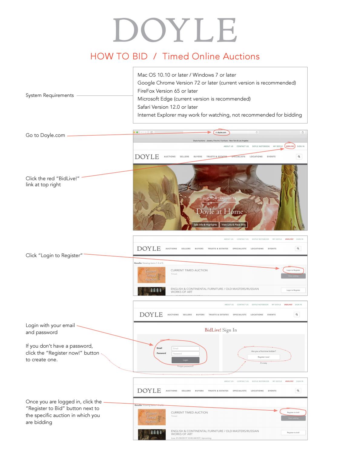 How To Bid Timed Auctions by Doyle Issuu