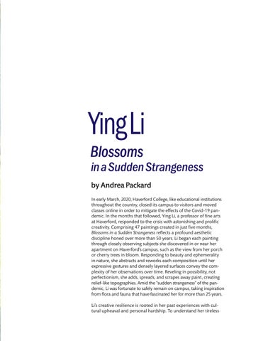 Ying Li: Blossoms in a Sudden Strangeness 第 3 页