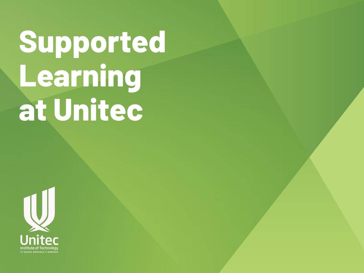 Unitech Elearning Supported Learning Brochure by Unitec - Issuu