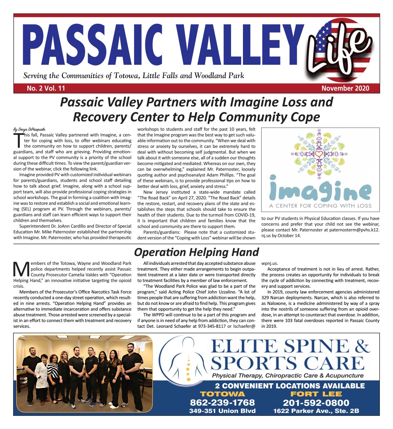 Passaic Valley November 2020 by My Life Publications..Maljon LLC Issuu