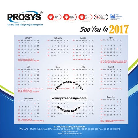 Desain Kalender Meja Iklan Perusahaan Prosis 第 12 页