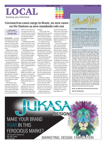 Two Row Times, November 4, 2020 by Two Row Times - Issuu