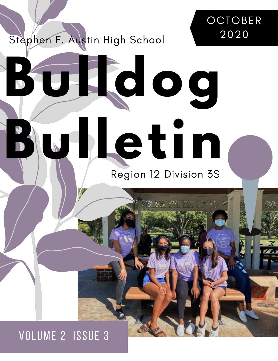 Stephen F. Austin High School Division 3S October Newsletter by