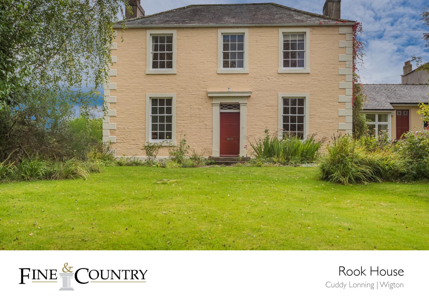 Sales brochure for 'Rook House', Wigton by Fine & Country North Cumbria
