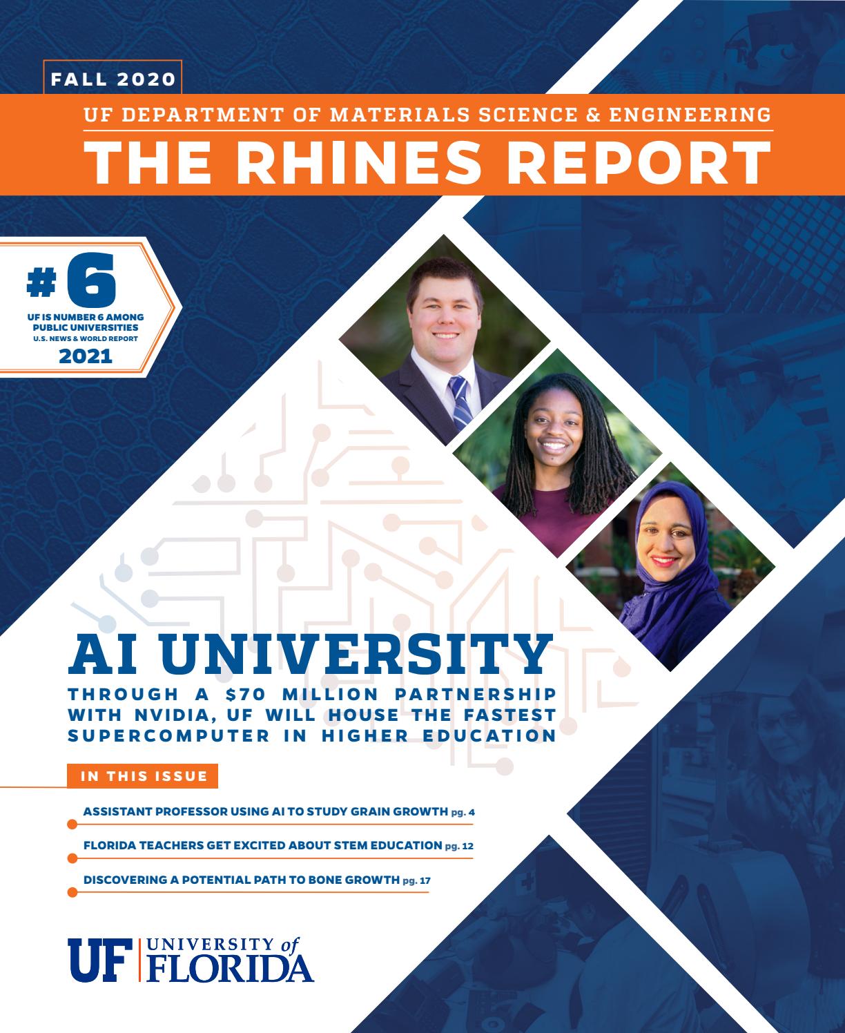 Fall 2020 UF Department of Materials Science & Engineering Newsletter