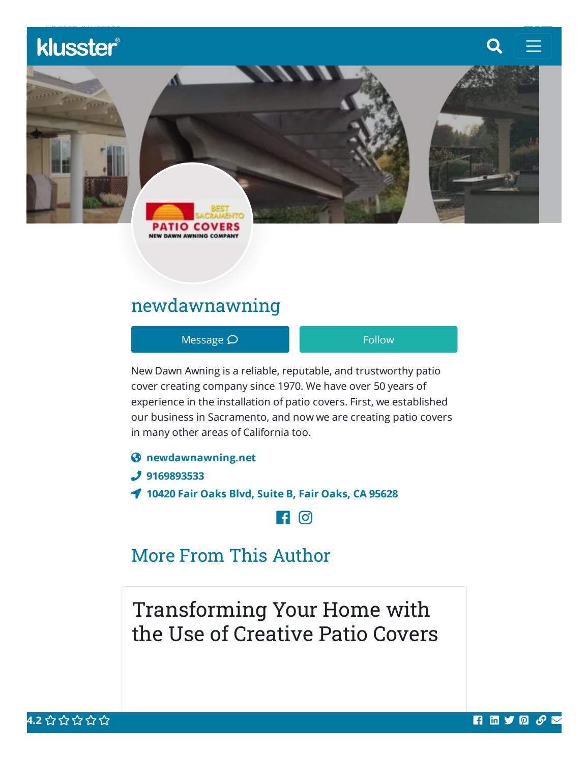 creative patio covers on Transforming Your Home With The Use Of Creative Patio Covers By New Dawn Awning Issuu