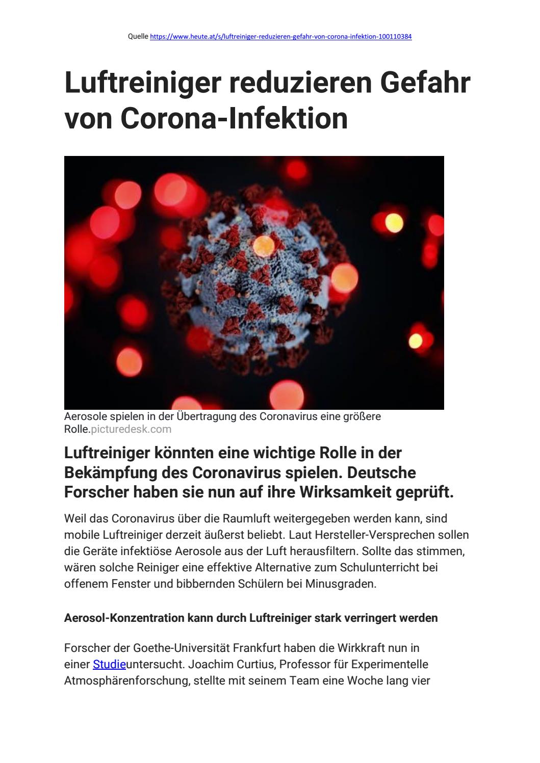 Luftreiniger Reduzieren Gefahr Von Corona By Zepter International Issuu