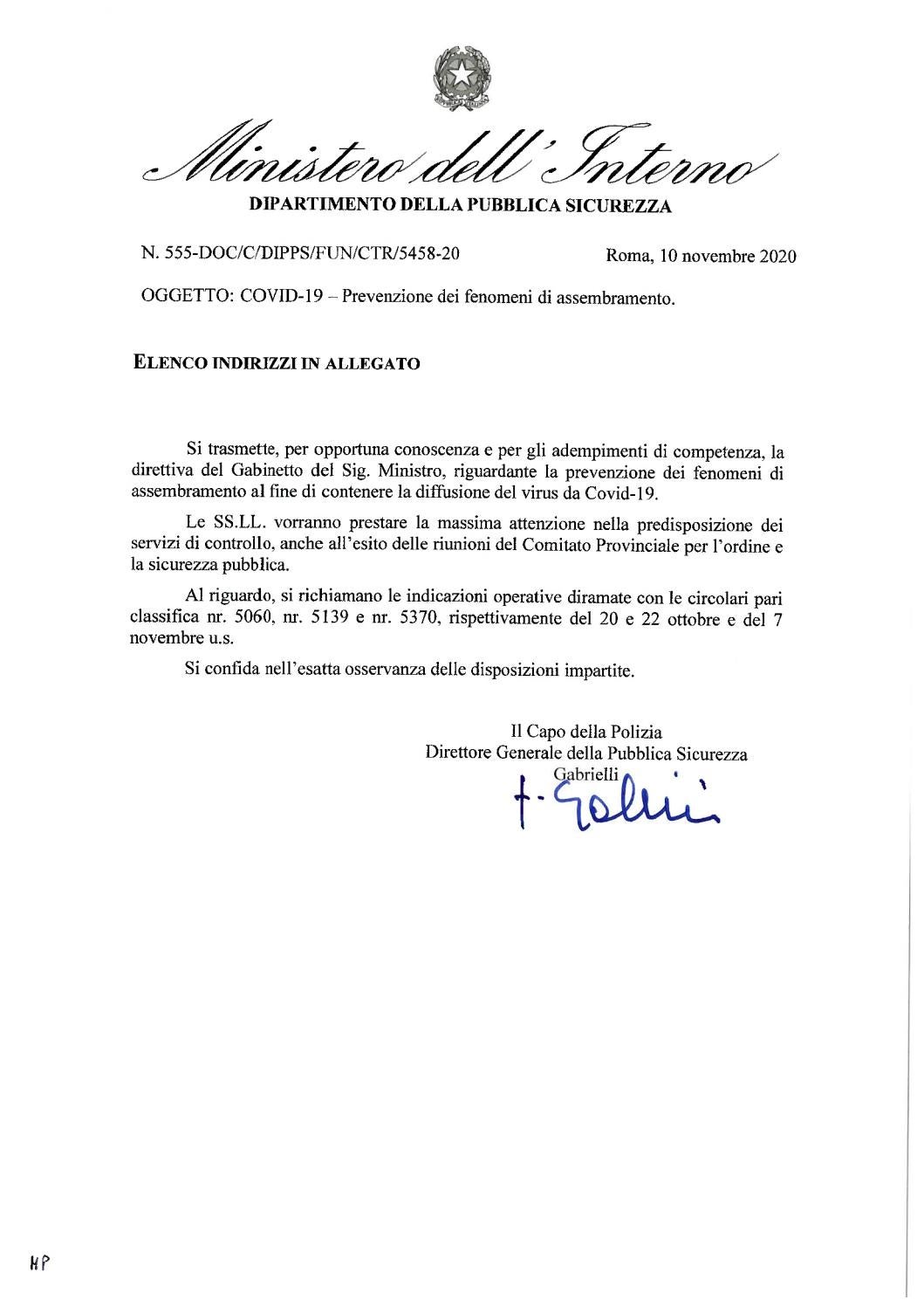 Ministero Dell Interno Dipartimento Della Pubblica Sicurezza Covid 19 Prevenzione Dei Fenomeni Di By Laboratorio Polizia Democratica Issuu