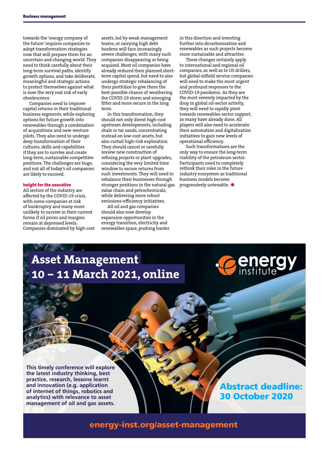 Petroleum Review October 2020 by Energy Institute magazines Issuu