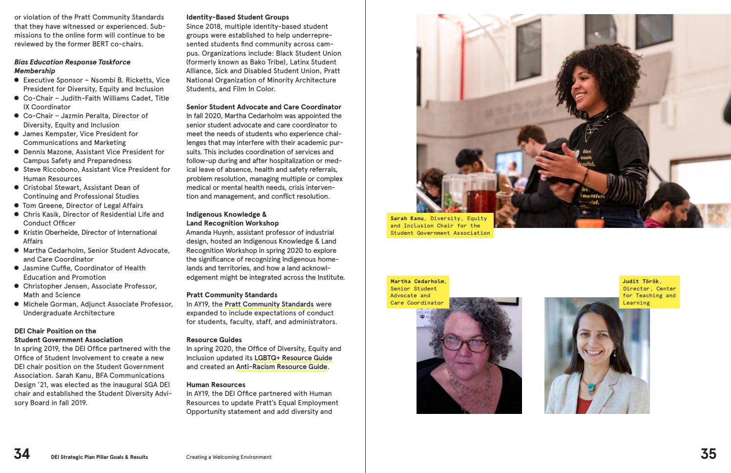 Diversity, Equity and Inclusion 2019-2020 Progress Report by Pratt  Institute - Issuu