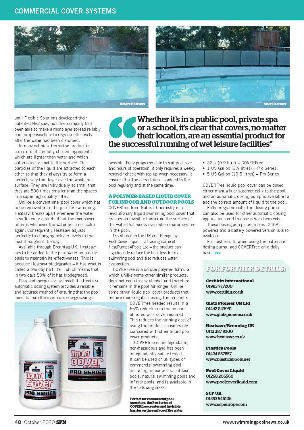Pool Store Newsletter SPN (Swimming Pool News) October 2020 by Aqua Publishing Ltd - Issuu