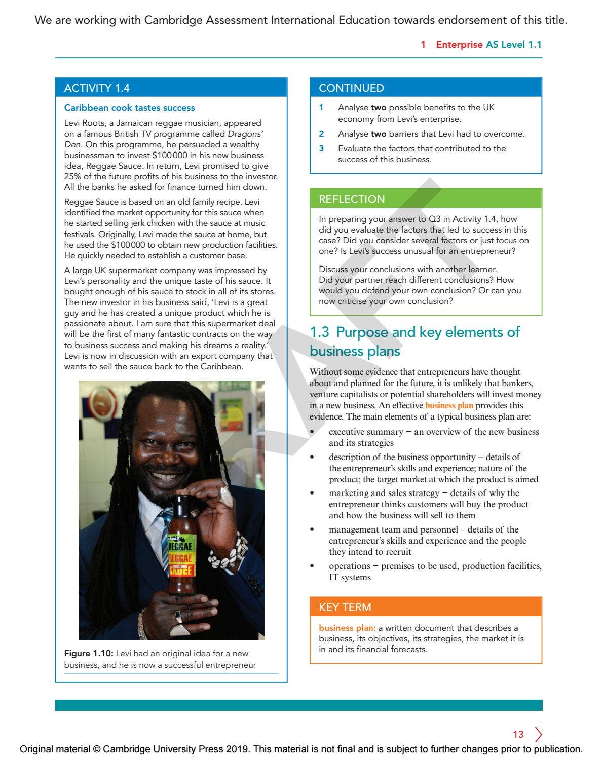 Cambridge International AS & A Level Business Course Book Sample by ...