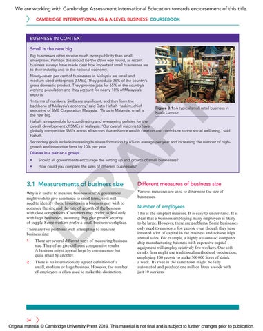 Cambridge International AS & A Level Business Course Book Sample by ...