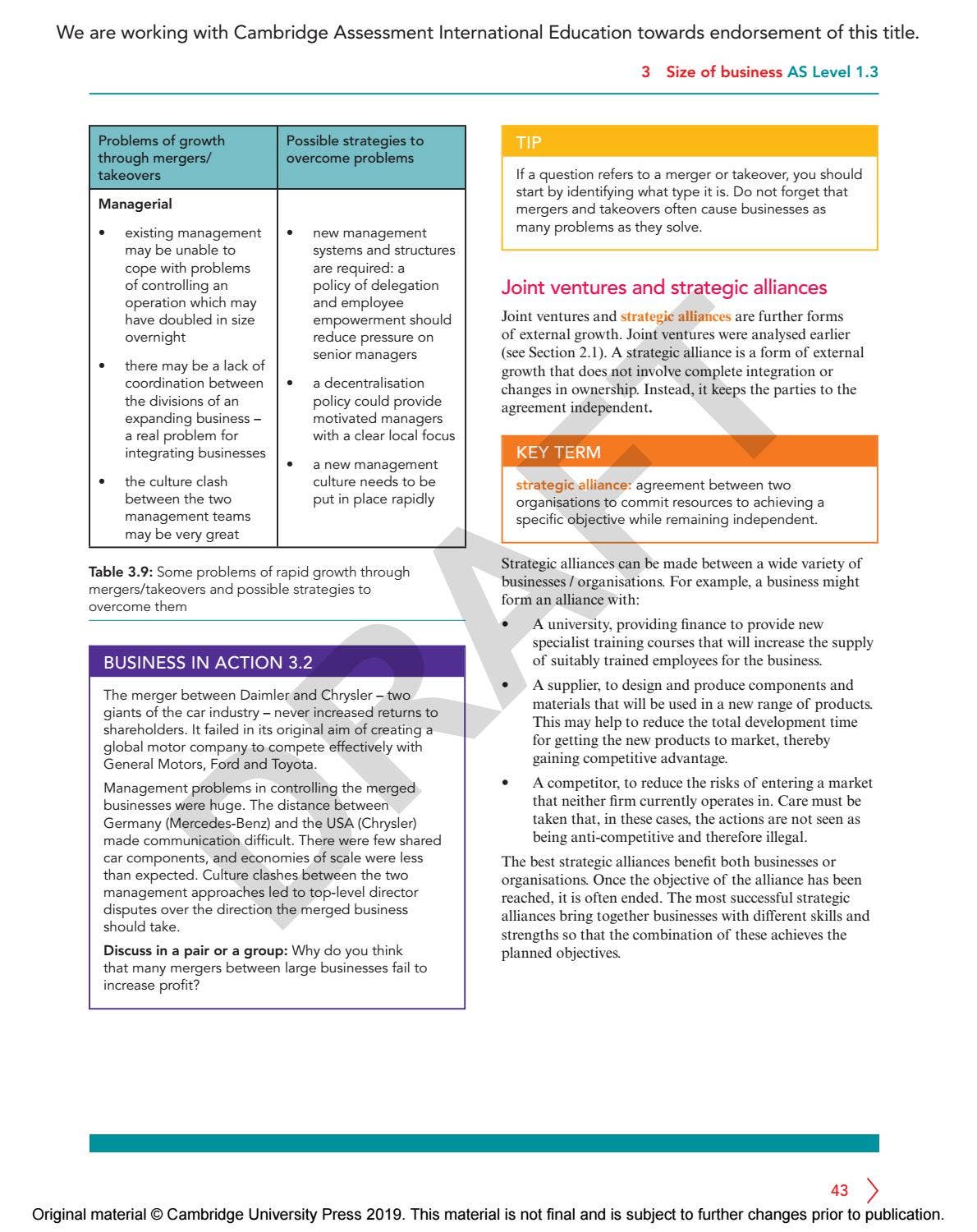 Cambridge International AS & A Level Business Course Book Sample by ...