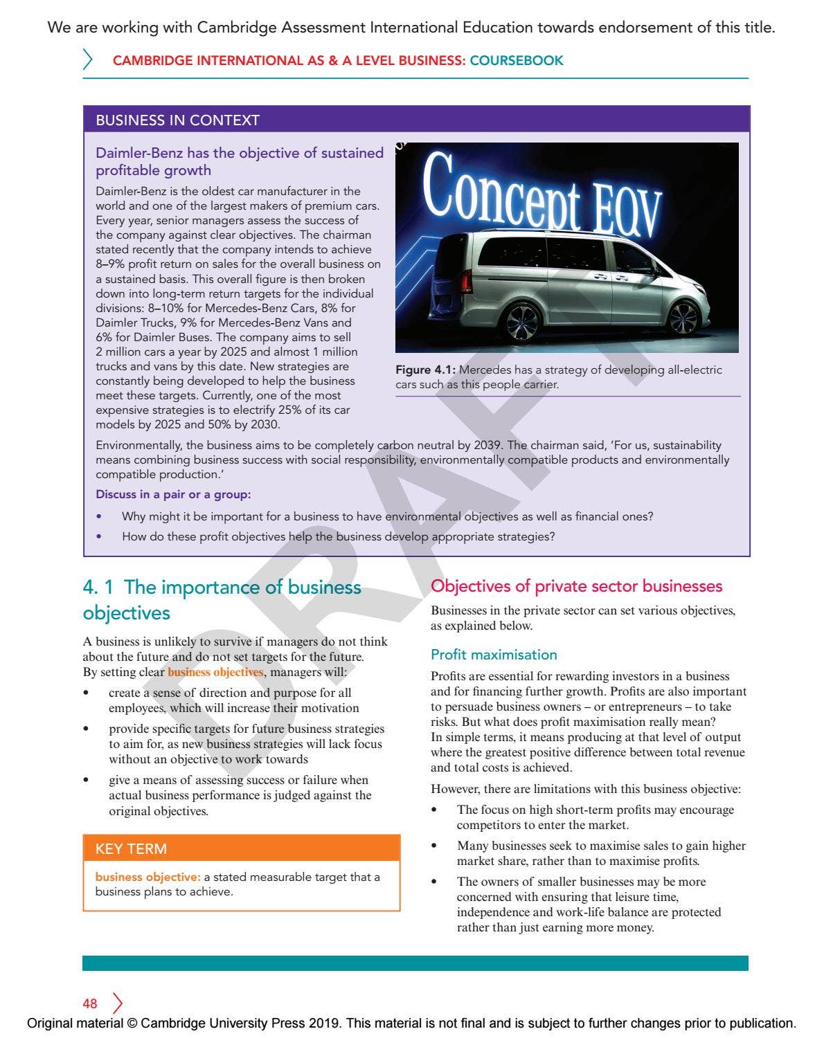 Cambridge International AS & A Level Business Course Book Sample by ...