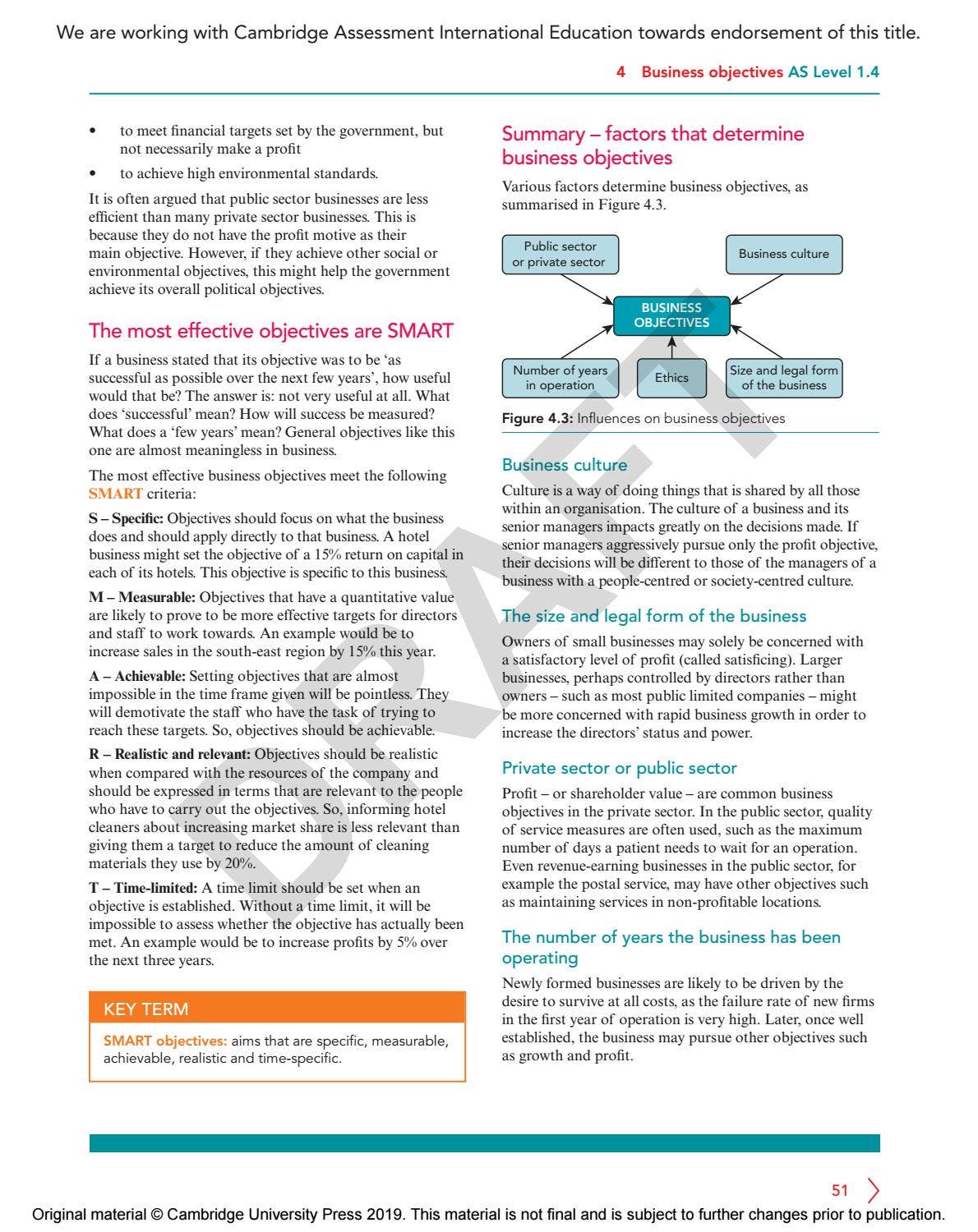 Cambridge International AS & A Level Business Course Book Sample by ...