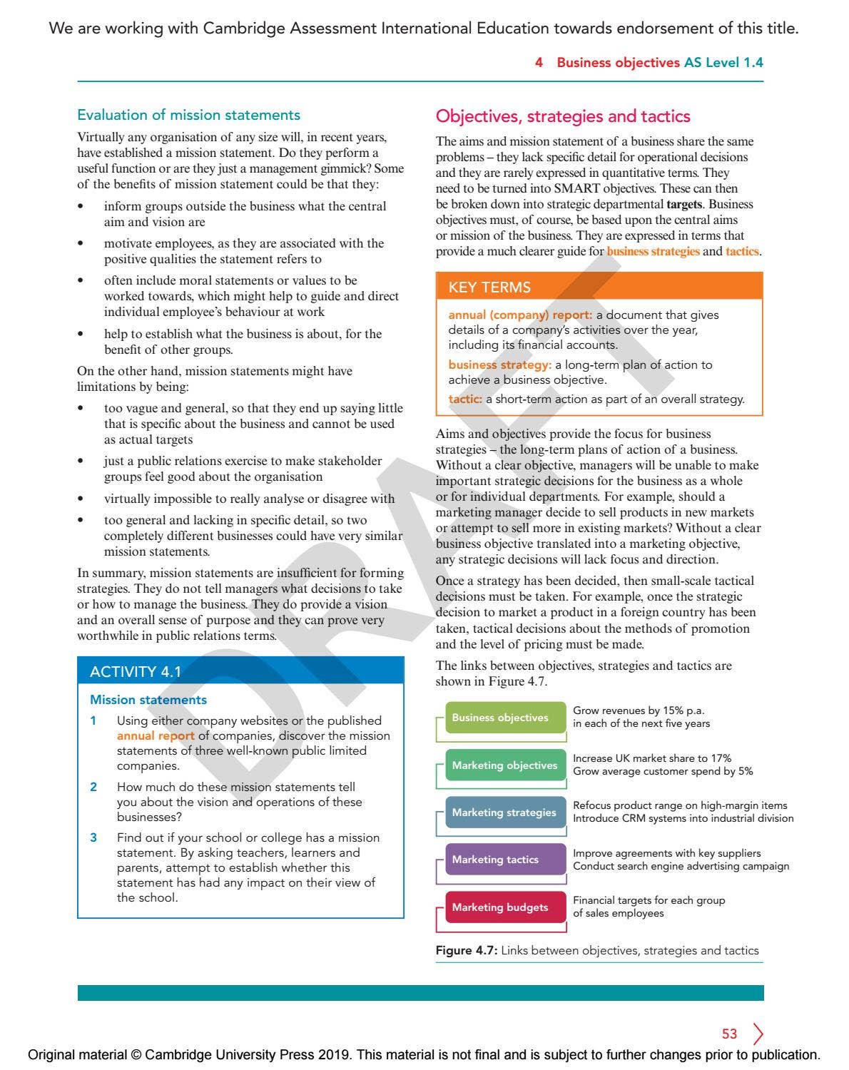 Cambridge International AS & A Level Business Course Book Sample by ...