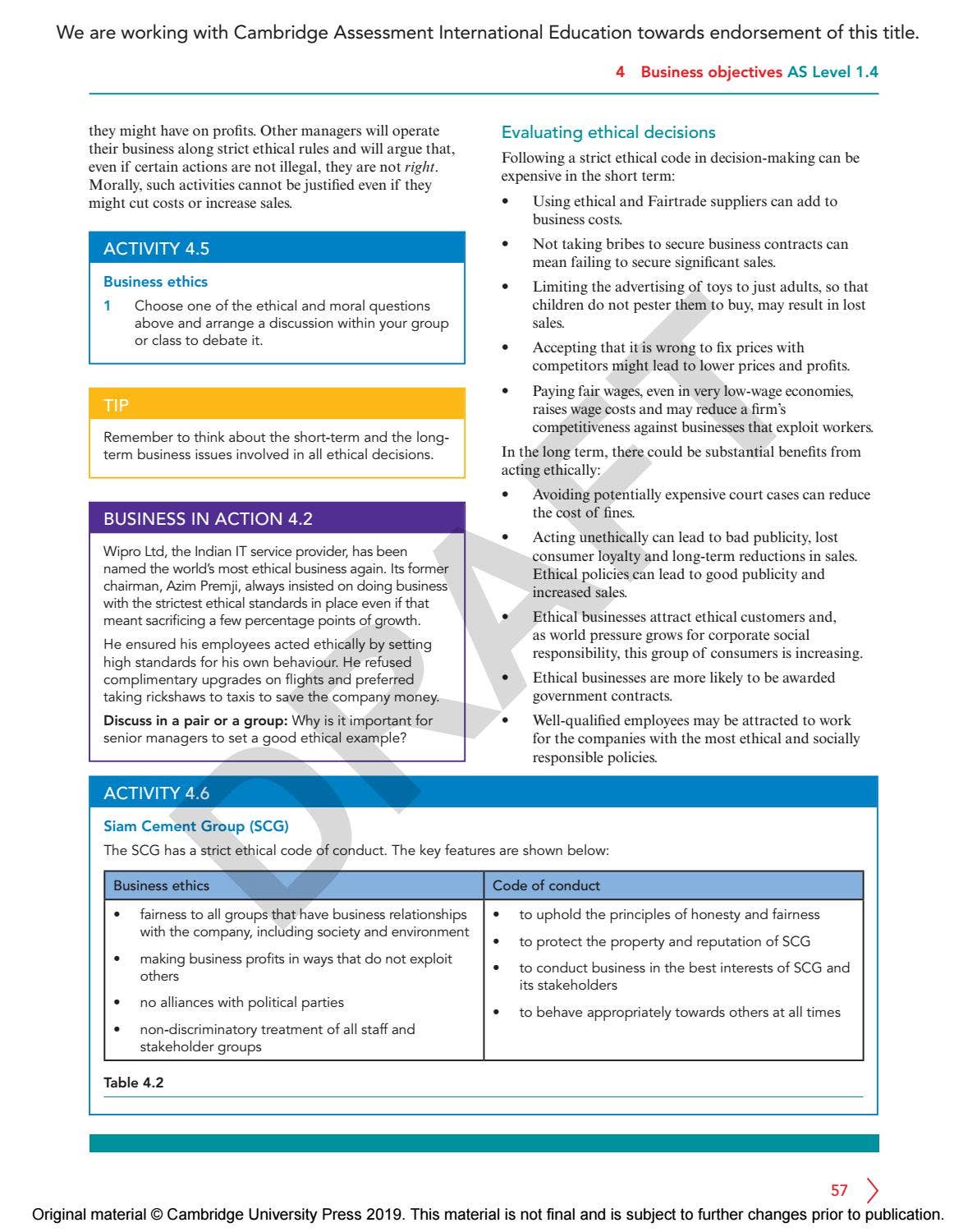Cambridge International AS & A Level Business Course Book Sample by ...