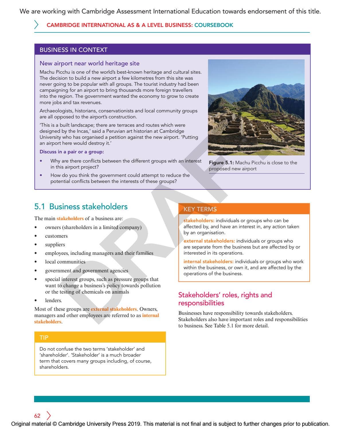 Cambridge International AS & A Level Business Course Book Sample by ...