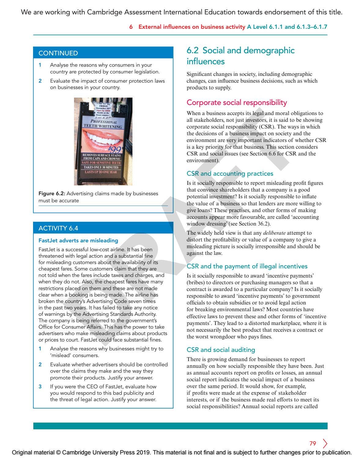 Cambridge International AS & A Level Business Course Book Sample by ...