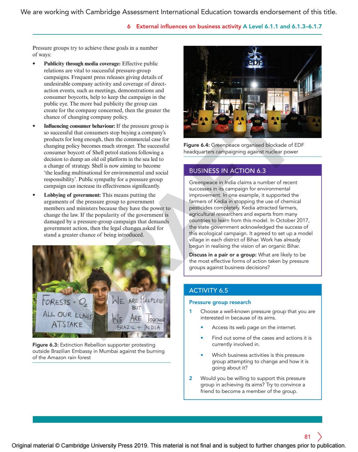 Cambridge International AS & A Level Business Course Book Sample by ...