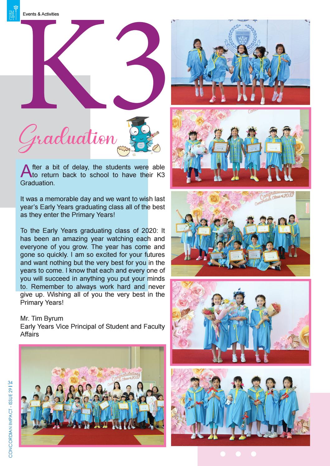 K3 Graduation by Concordian International School Issuu