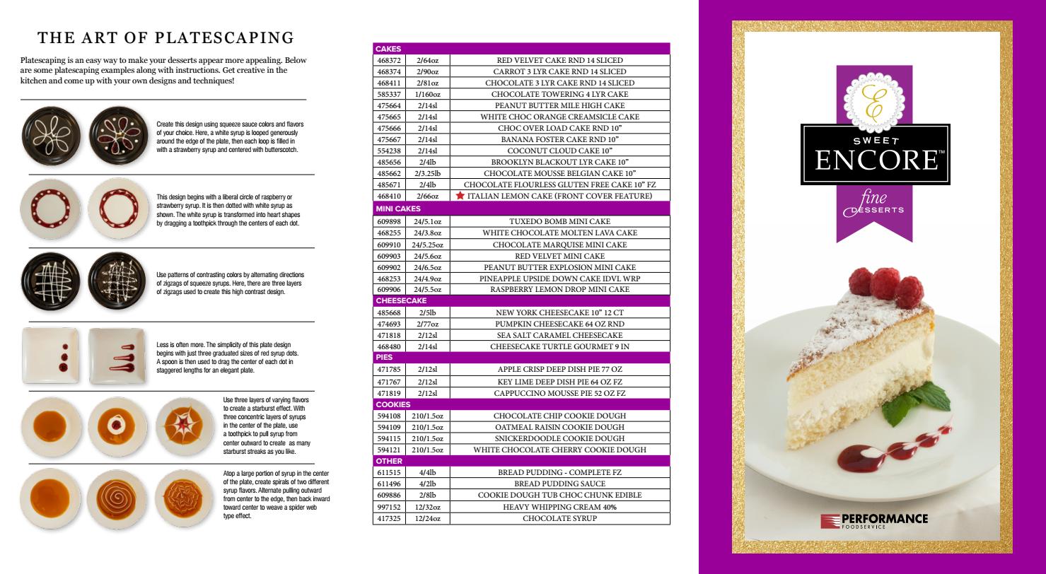 Sweet Encore 2020 Dessert Catalogue by Performance Foodservice Issuu