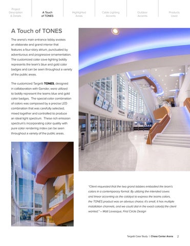 Targetti Case Study - The Chase Center Arena, San Francisco, CA. 第 2 页