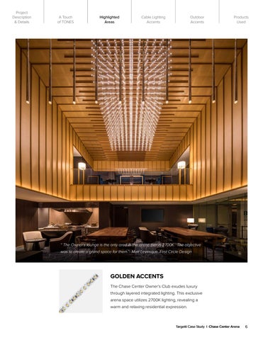 Targetti Case Study - The Chase Center Arena, San Francisco, CA. 第 6 页