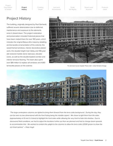 Targetti Case Study - Hyatt 家居 (formerly Cook County 医疗 ), Chicago, IL 第 2 页