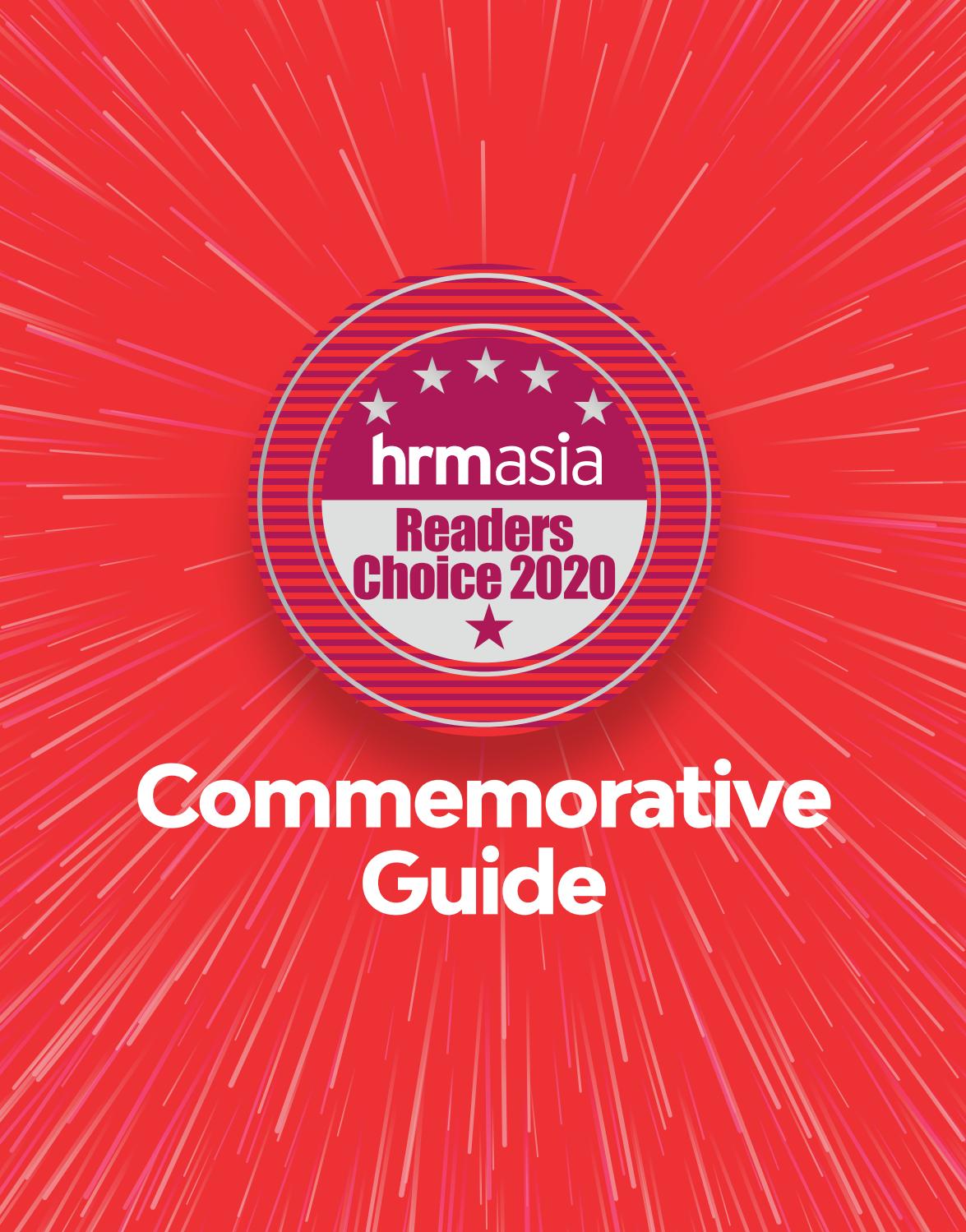 HRM Asia Readers' Choice Awards 2020 Commemorative Guide by HRM Asia - Issuu