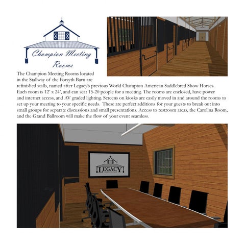 Legacy Stables and Events New Corporate Spaces 家具手册 11182020 第 7 页