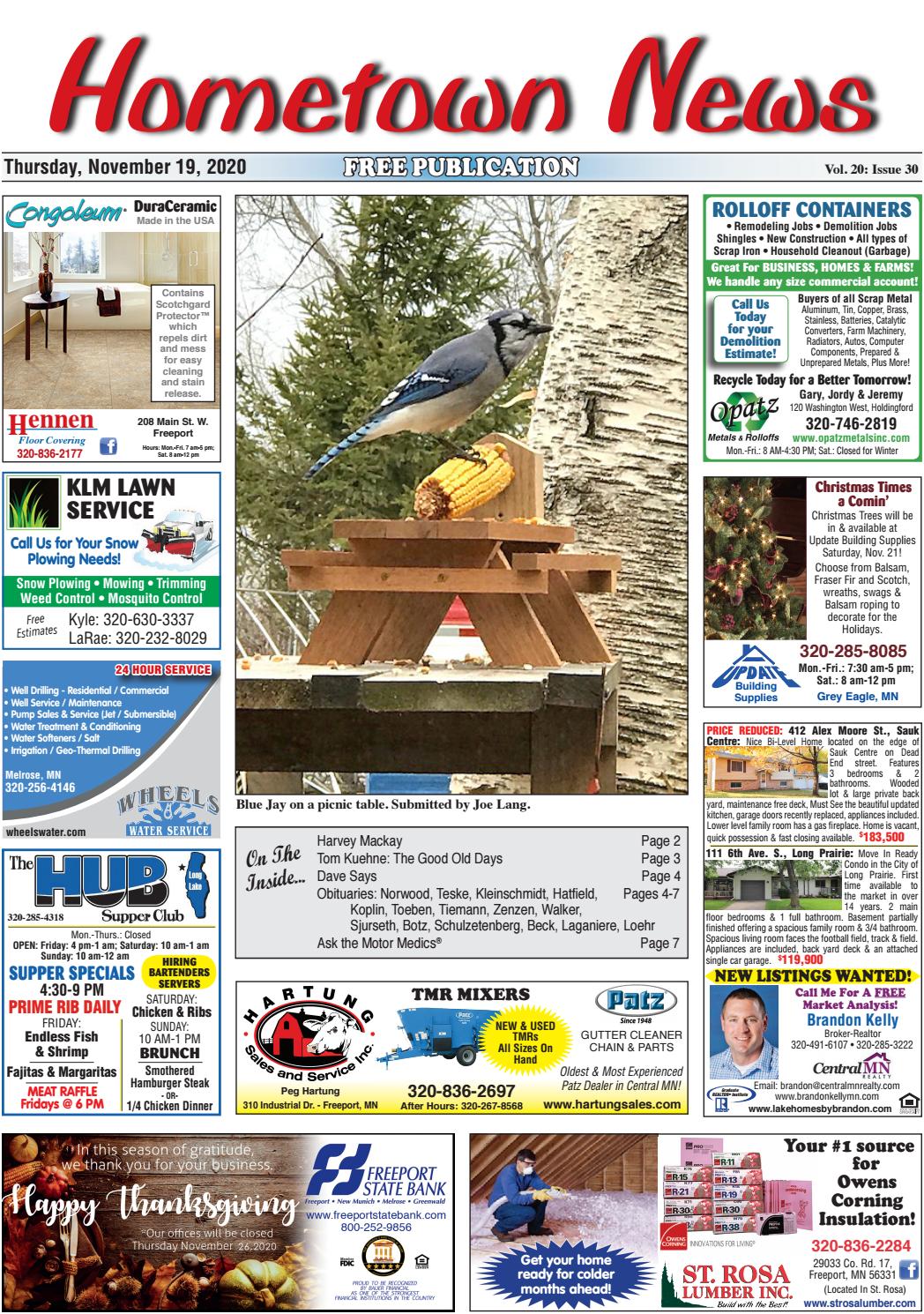 Hometown News November 19, 2020 by Hometown News - Issuu