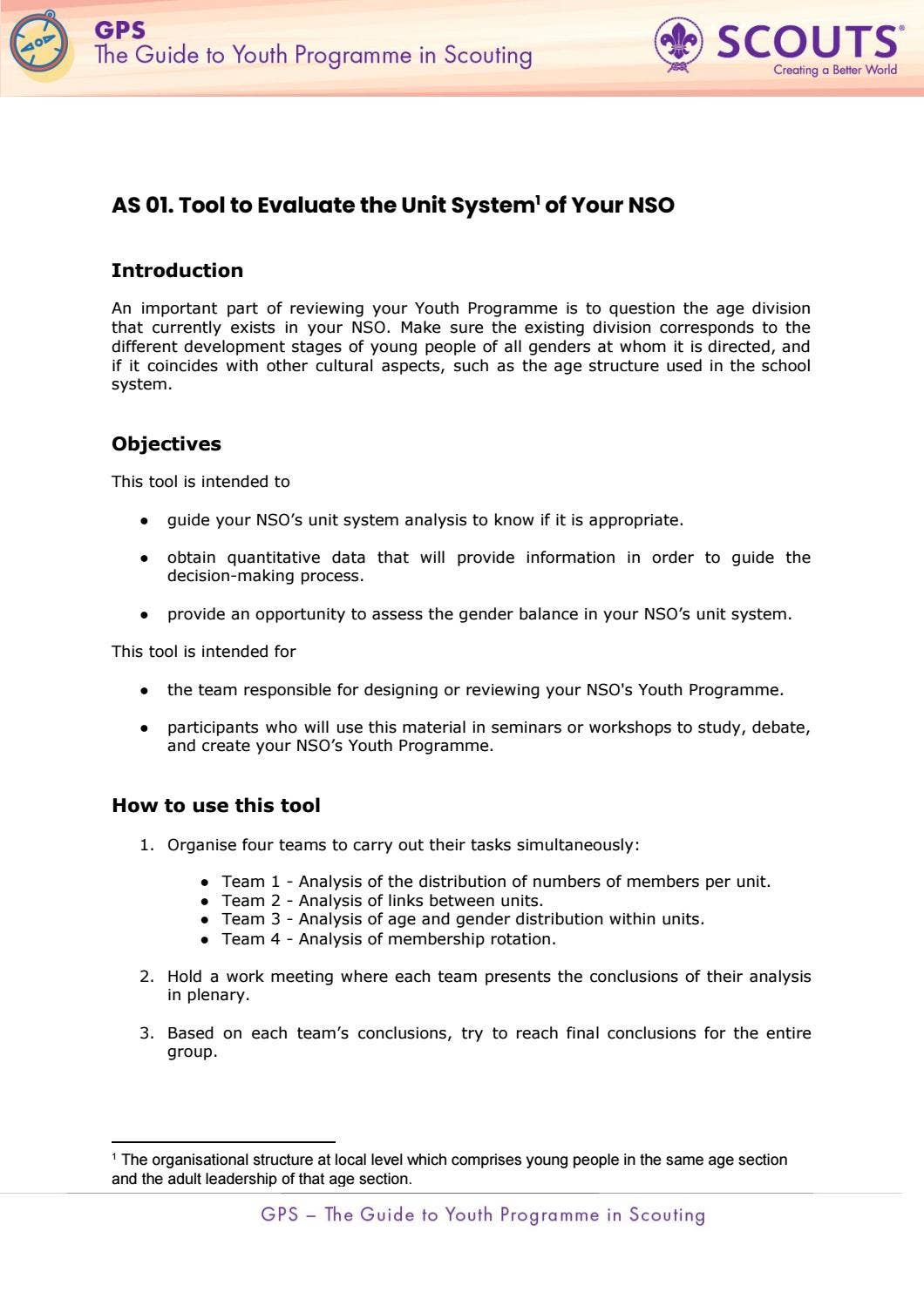 Scouting Programme Sample GPS - The Guide to Youth Programme in Scouting by World Organization of ...