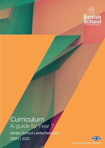 Ssl Year 7 Curriculum Handbook By The British School In The Netherlands Issuu