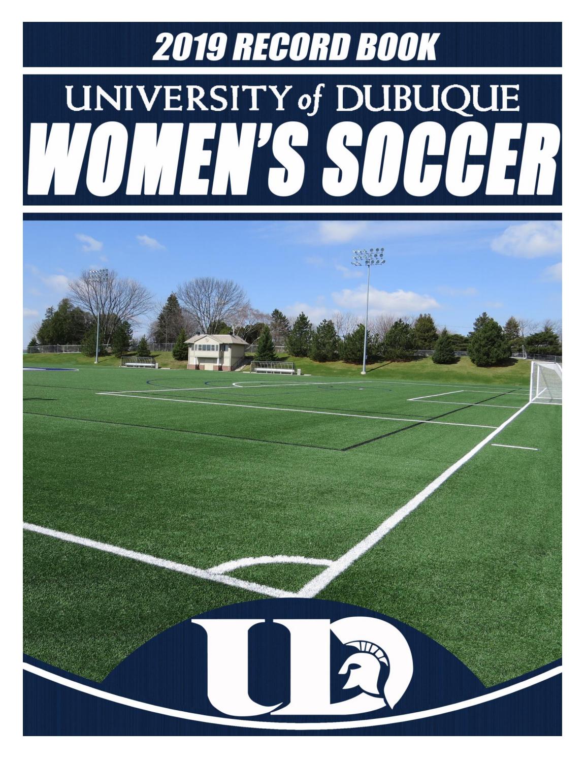2019 University of Dubuque Women's Soccer Record Book by
