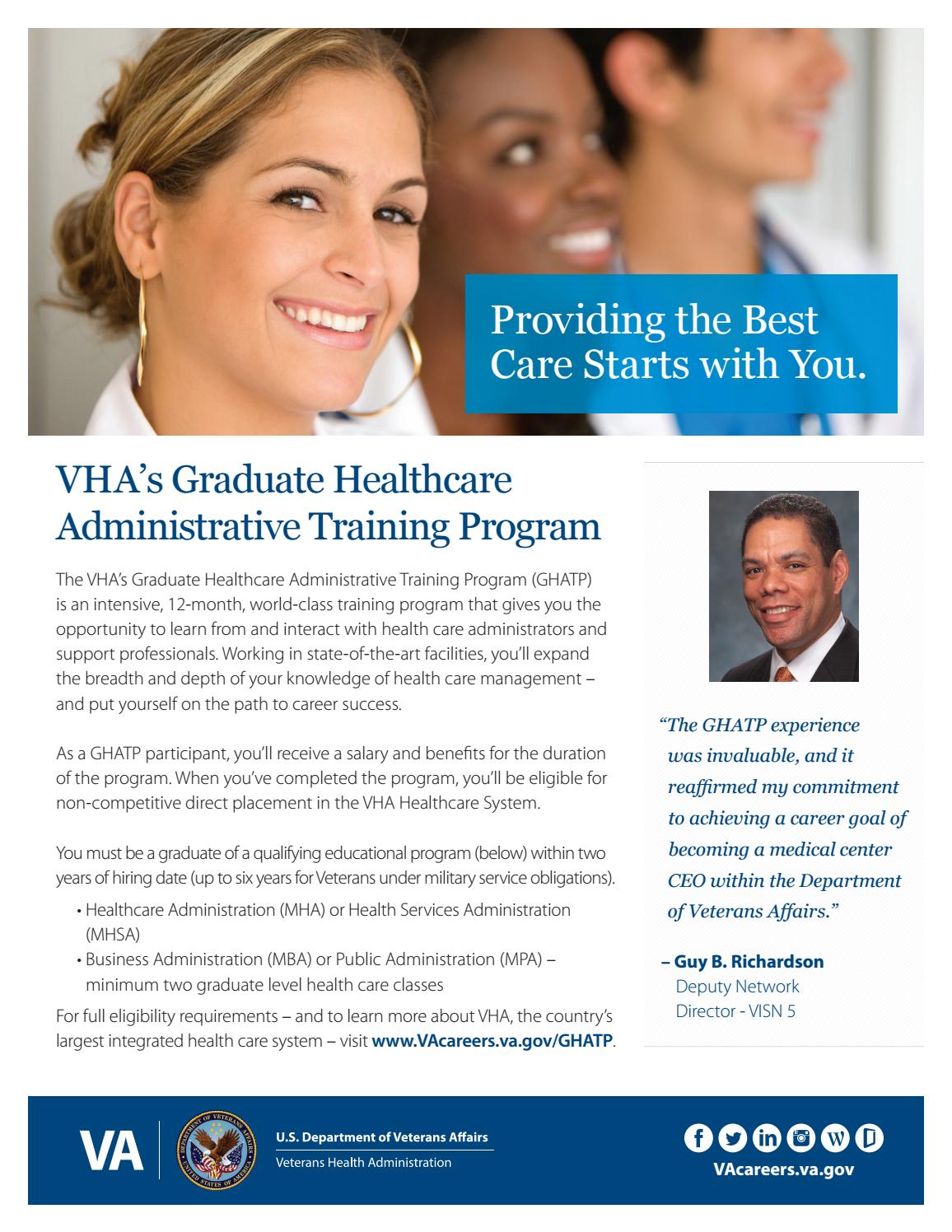 VHA s Graduate Health Care Administrative Training Program By Vacareers vha-s-graduate-health-care-administrative-training-program-by-vacareers