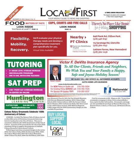 Local First Clifton Park 112620 by Capital Region Weekly Newspapers - Issuu