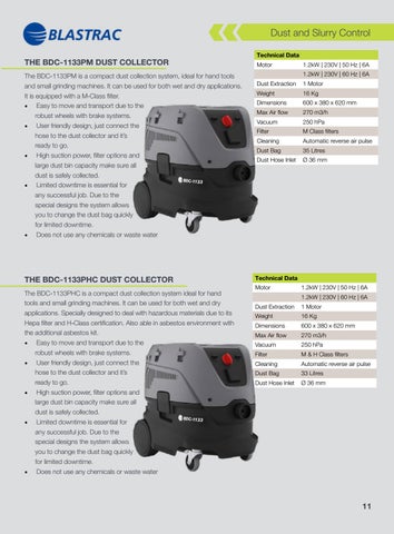 Traxx Dust and Slurry Control - 家具目录 Section 第 11 页