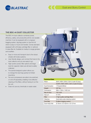 Traxx Dust and Slurry Control - 家具目录 Section 第 15 页