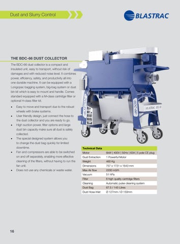 Traxx Dust and Slurry Control - 家具目录 Section 第 16 页