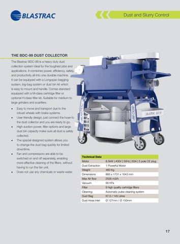 Traxx Dust and Slurry Control - 家具目录 Section 第 17 页